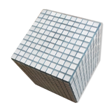 Ceramic tile cube, stool end of sofa