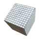 Ceramic tile cube, stool end of sofa
