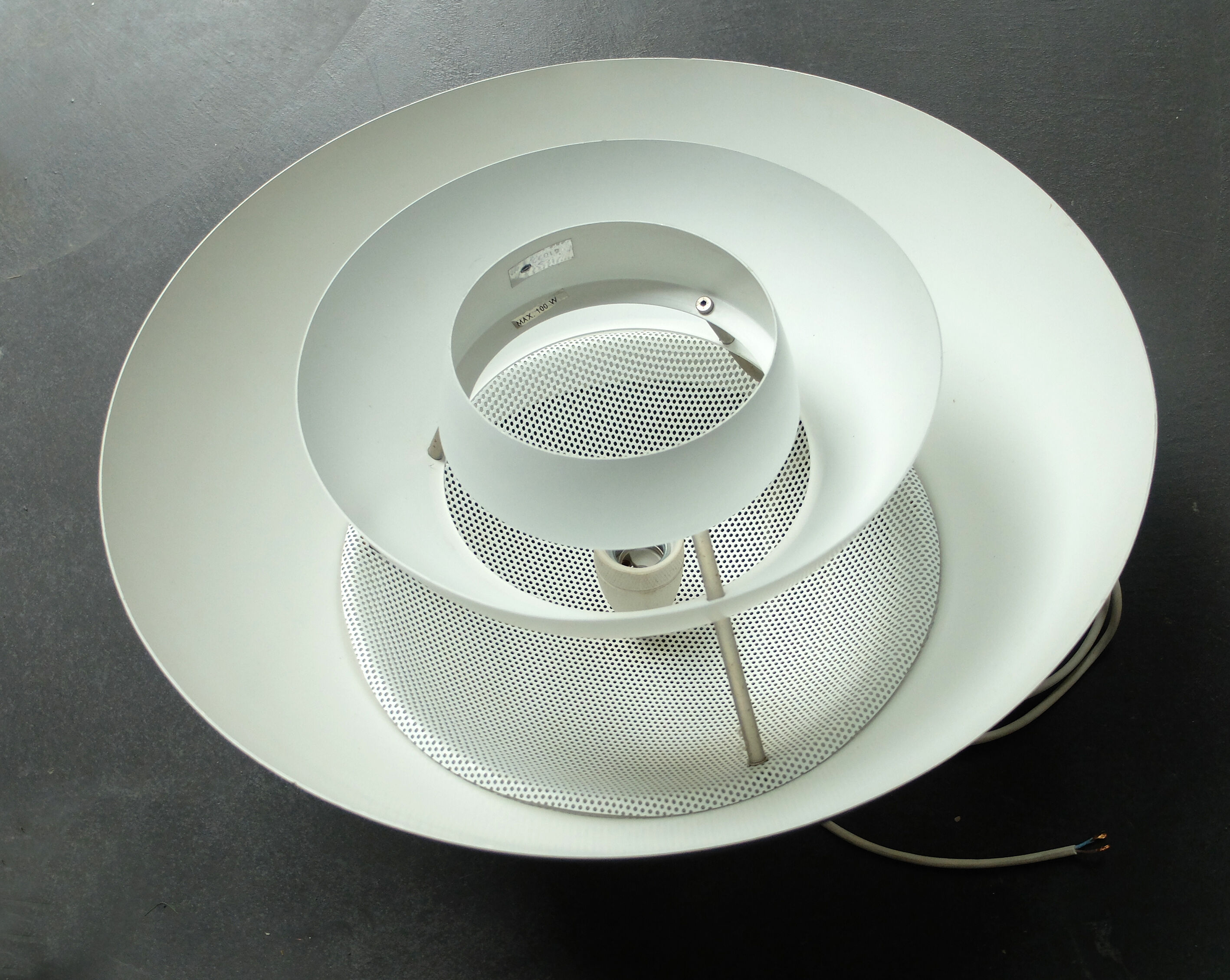 Scandinavian hanging lamp XL, white, Nordisk Solar, Denmark