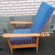 Old morris armchair marked potacol wood teak 1960 vintage