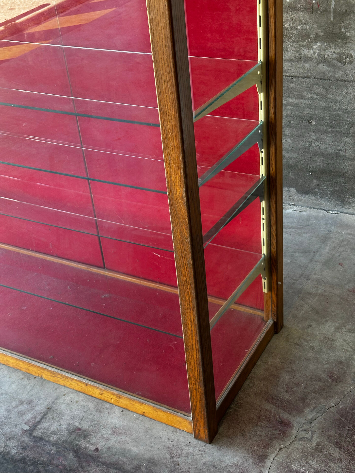 Antique shop display cabinet, 1930s