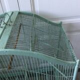 Old wooden and metal birdcage