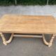 Extendable farmhouse dining table, renovated in raw wood, 270cm