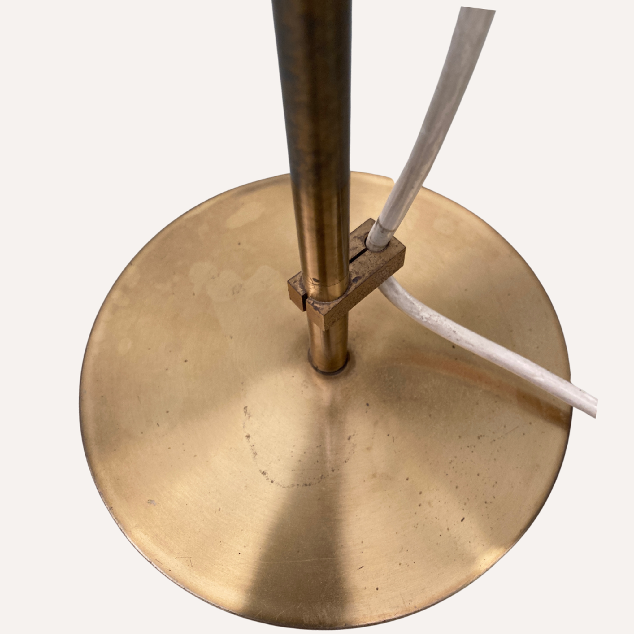 Lampe de bureau ou de table en laiton par Koch & Lowy pour OMI, Allemagne 1960s-1970s