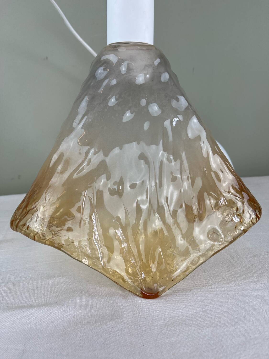 Amber glass pendant