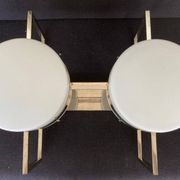 Unique big chrome Bauhaus flushmount / pendant, 1930s