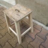 Vintage wooden workshop stool