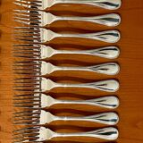 Christofle Perles 12-piece fish cutlery set, excellent condition