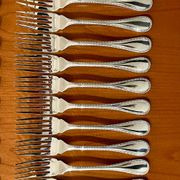 Christofle Perles 12-piece fish cutlery set, excellent condition