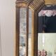 Large gold mirror by Deknudt with parcloses from the 1970s.