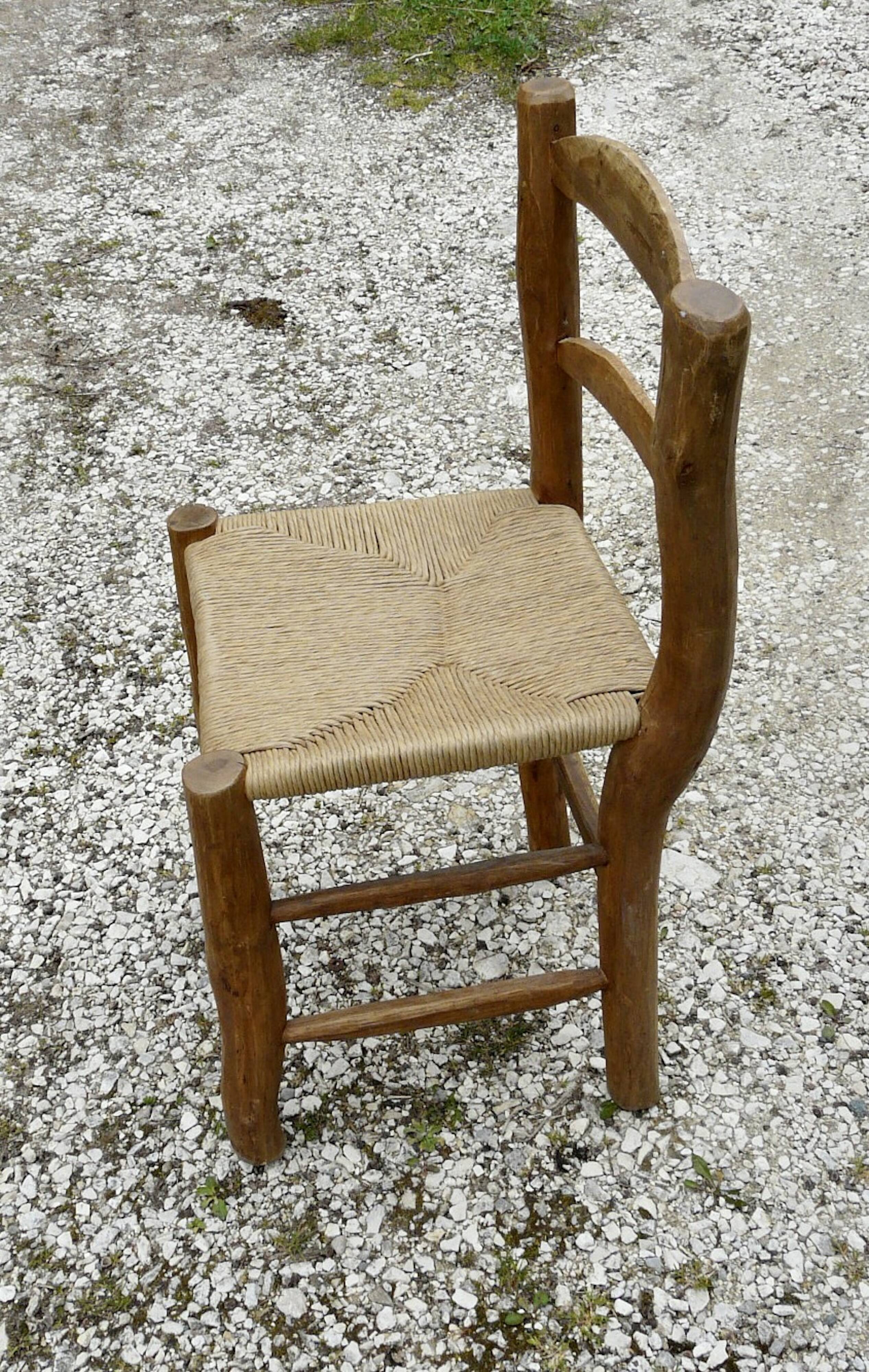 Brutalist straw chair - popular art
