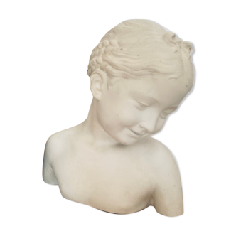 Plaster bust the laughing