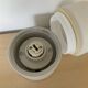 Vintage porcelain and opaline wall lamp from the 60s