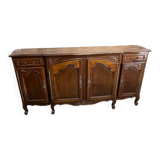 Large dining room buffet in marquetry – Louis XV style – 20th century