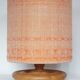 Lampe pied bois années 70