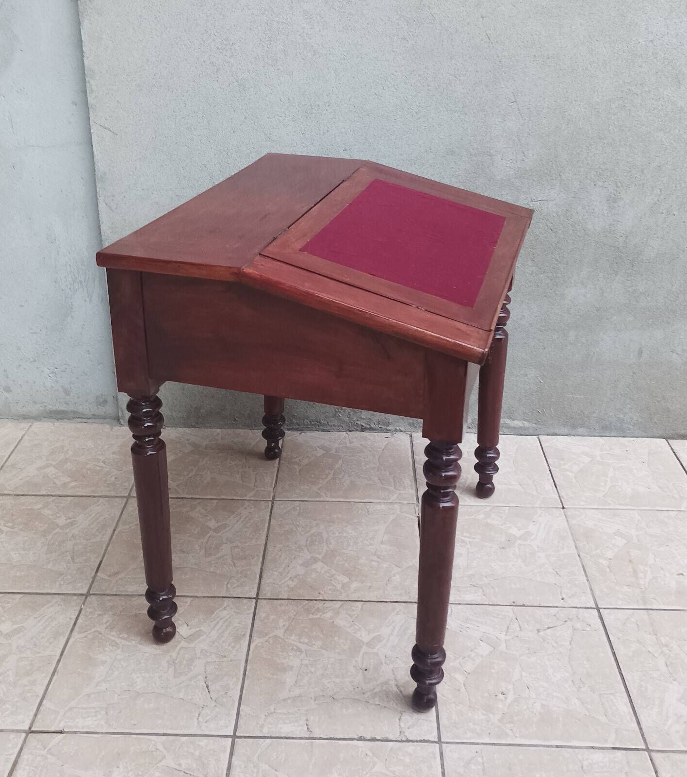19th-century walnut writing desk