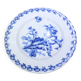 Flat compote dish on pedestal Gien Chardons 260606