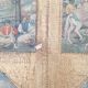 Tableau en bois scènes médiévales 1920/1930