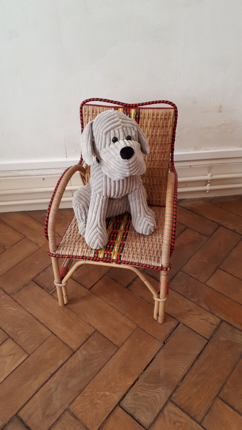 Rattan armchair for children