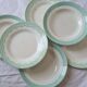 6 old plates Faience and semi-porcelain