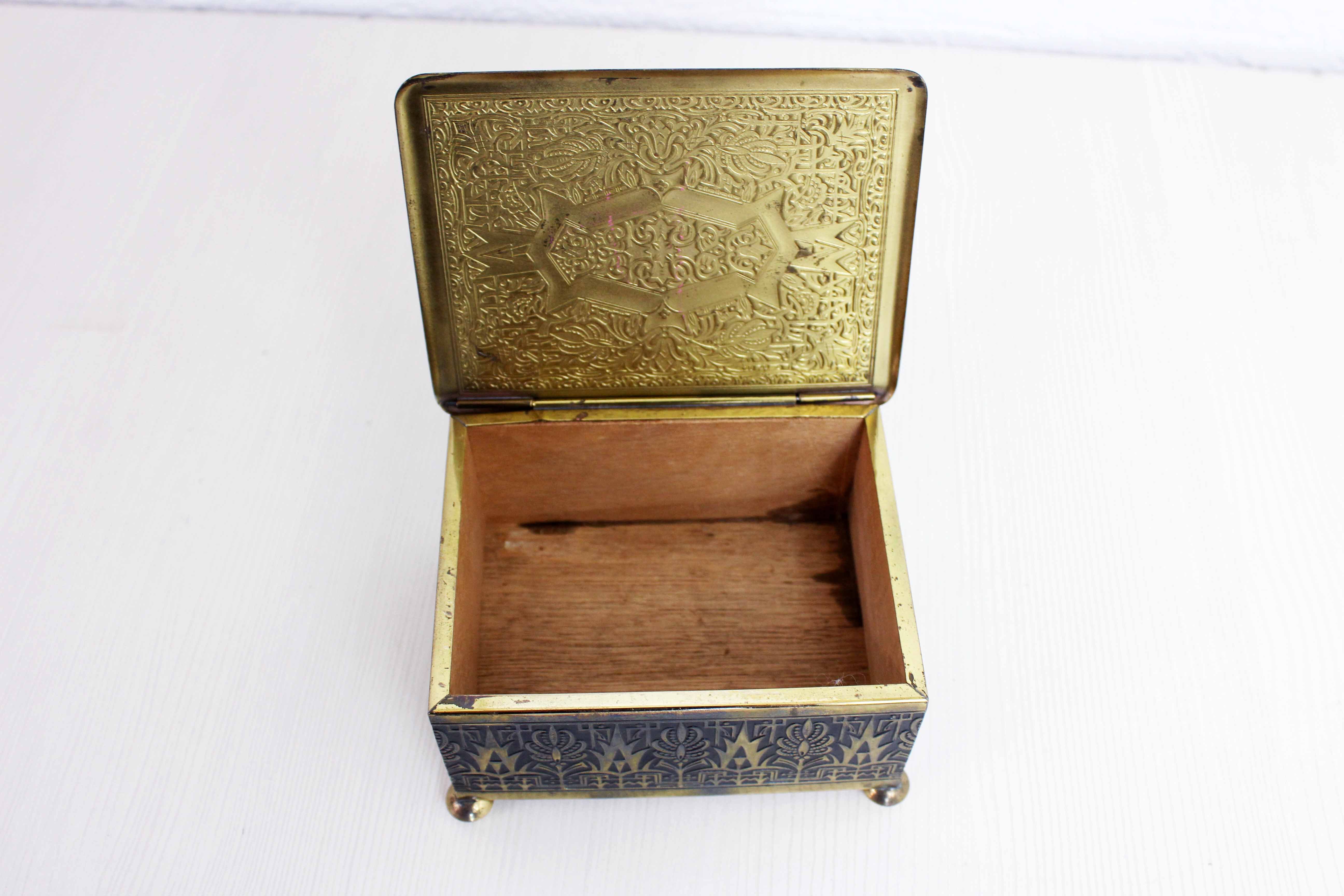 Brass Art Deco box