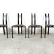 Postmodern dining chairs, 1980s set of 4