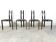 Postmodern dining chairs, 1980s set of 4