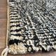 Tapis Beni Ouraine - tapis blanc et noir - sur commande 170/270 cm