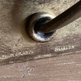 Authentic Maison Charles lamp, in brass and