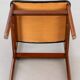 Chaise scandinave en teck et skaï noir, Danemark 1960