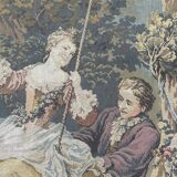 Vintage French Aubusson style jacquard tapestry