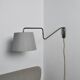 Danish Brass Swing Arm Wall Lamp, 1950s