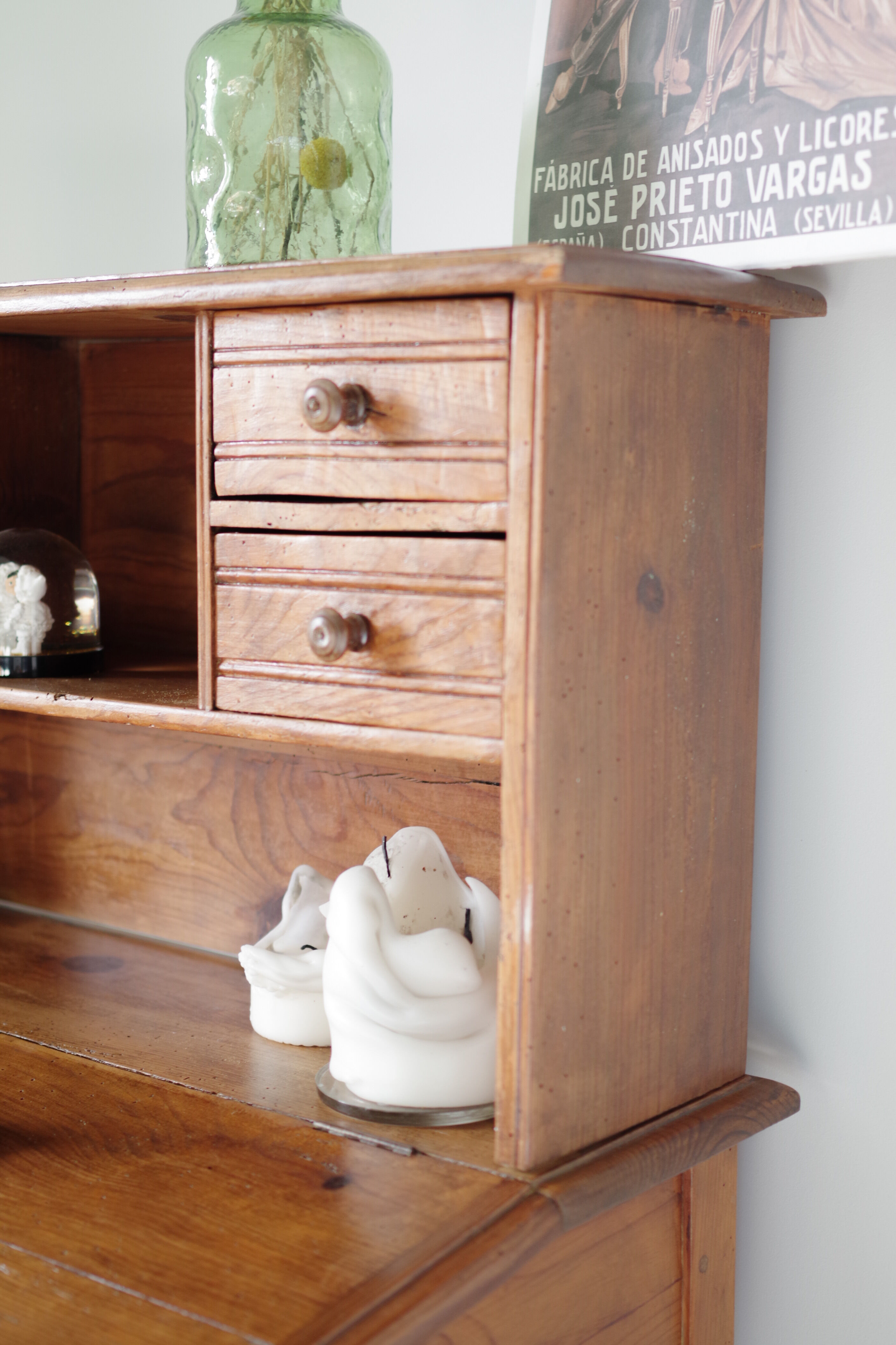 Old wooden writing desk