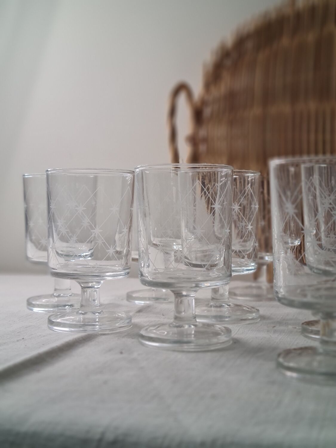 Wine glasses Luminarc limited edition 70s