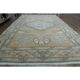 1970s Vintage Turkish Handmade Wool & Cotton Orange Area Rug 203x313
