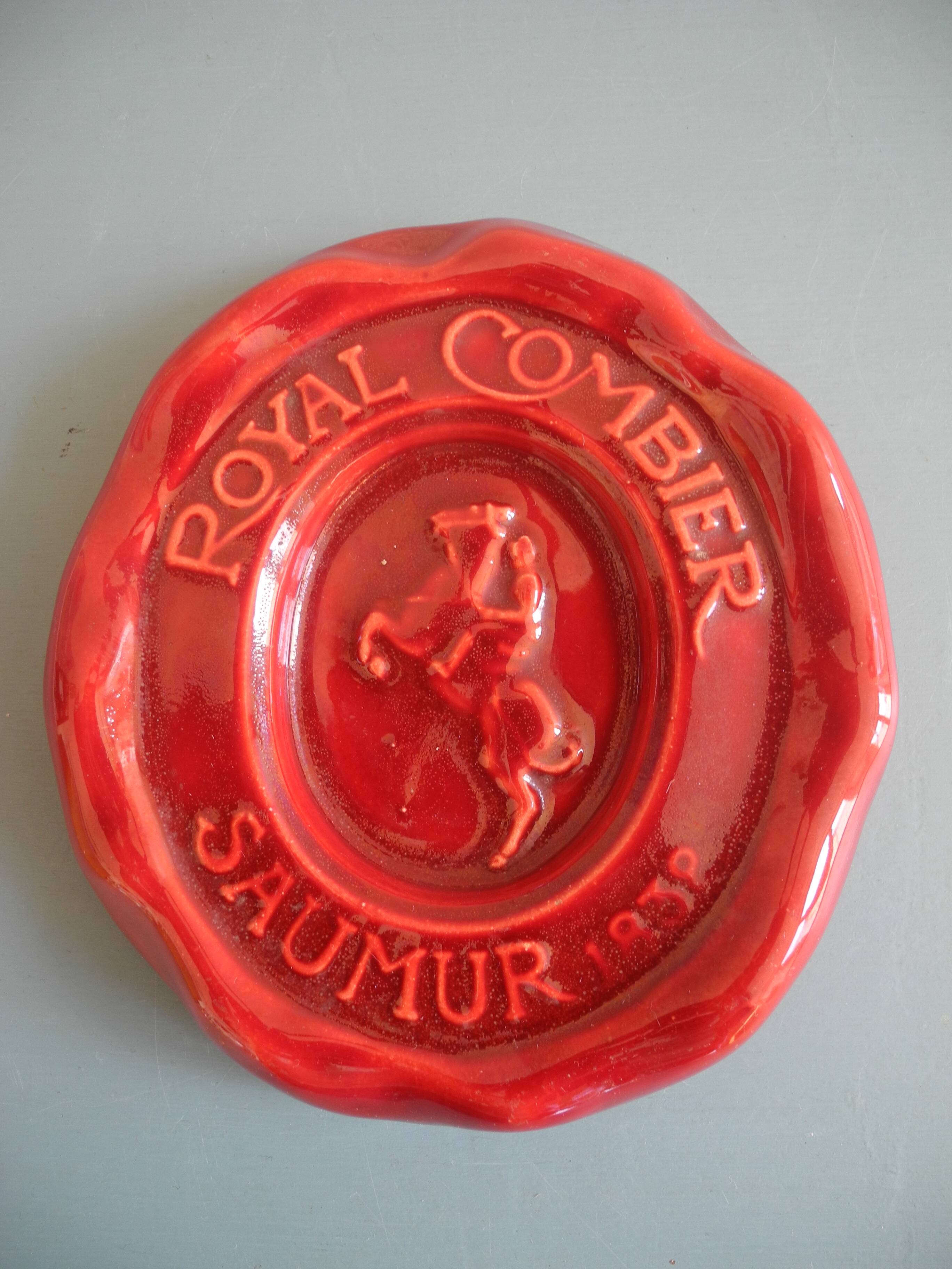 vintage ashtray Royal Combier Saumur 1832