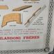 Advertising poster early 20th original Alsace tile of Altkirch