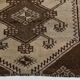 3x10 Dark Brown Oriental Persian Runner Rug 87x302Cm SK 21984