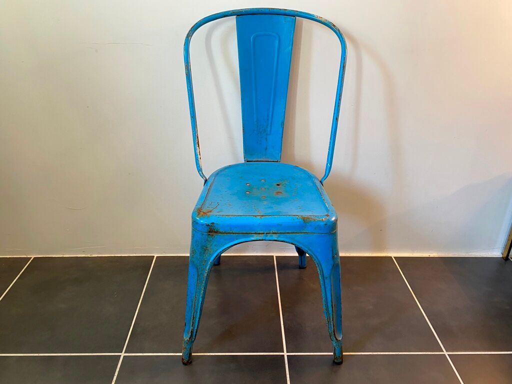 Metal chair tolix by Xavier Pauchard 1950