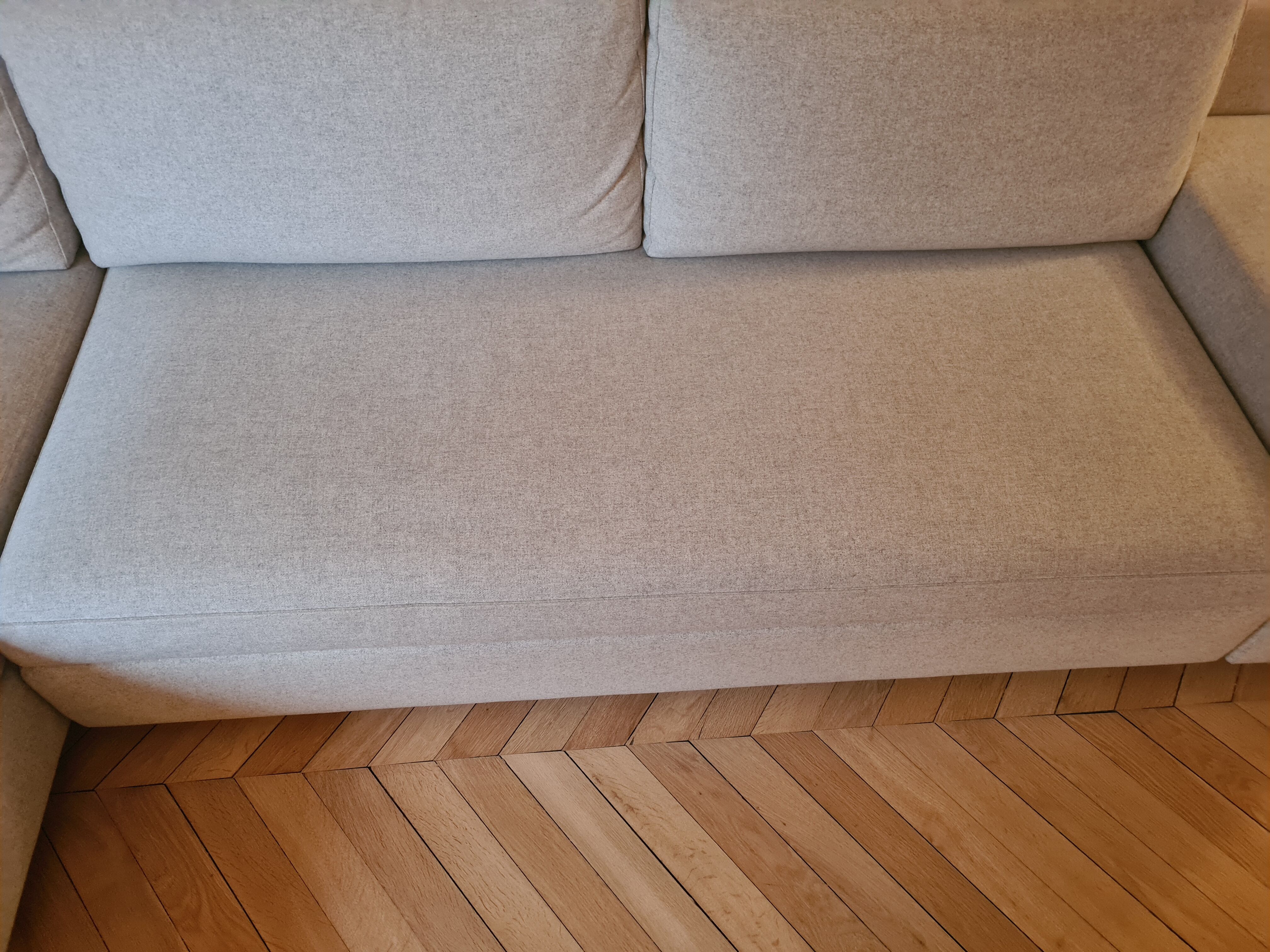 Sofa Philippe STARCK Mister, light grey, by Cassina