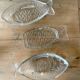 Raviers en verre transparent en forme de poisson