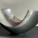 Vintage polished metal fruit bowl