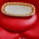 2 hand-painted ravier. Gien 70s