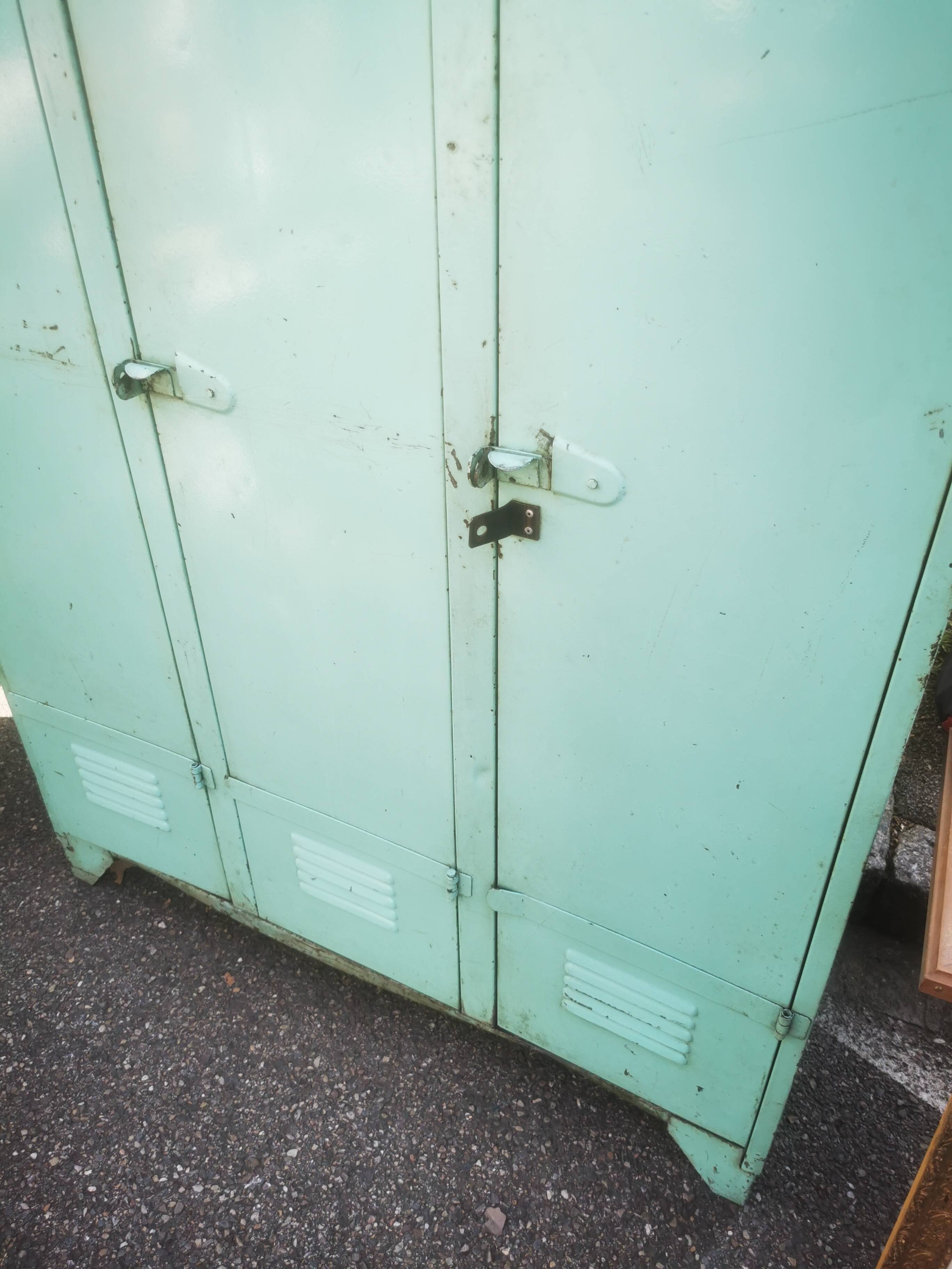 Vintage metal locker cabinet
