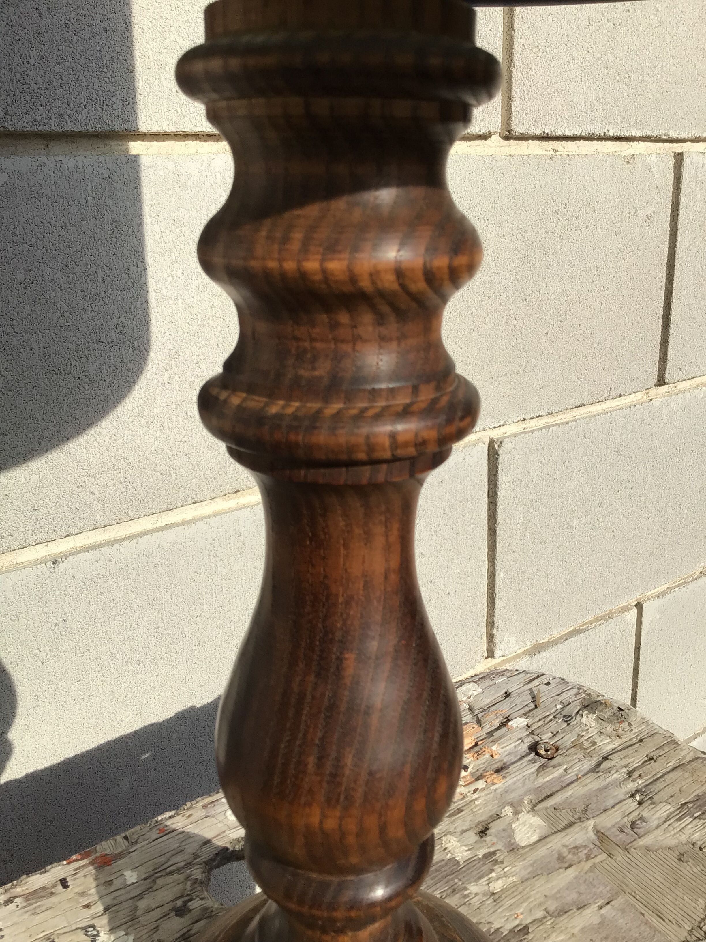 Solid wood lamp lampshade denim