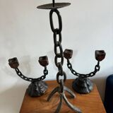 Brutalist candlesticks 1970