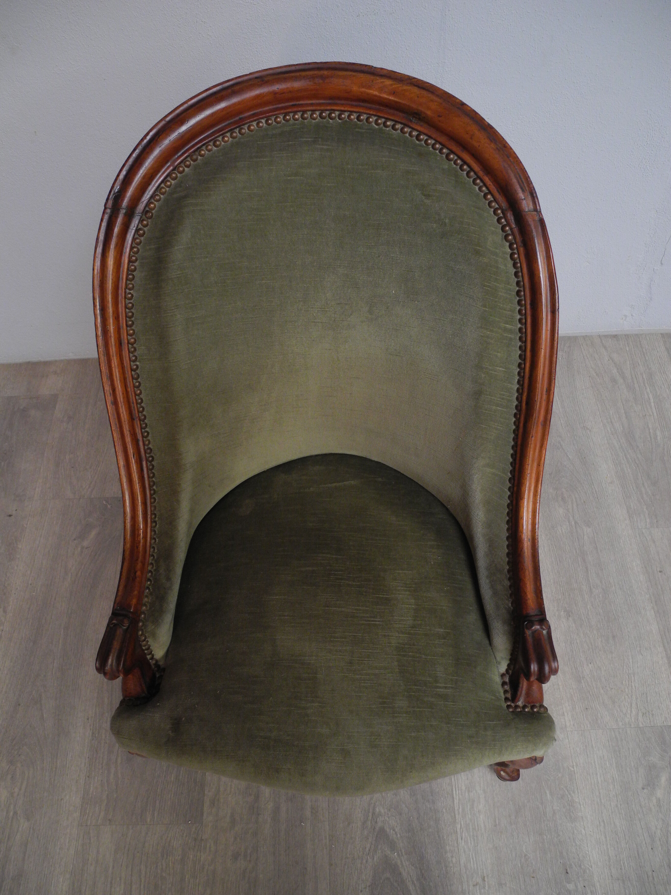 Louis XV/Louis XVI mahogany style chair