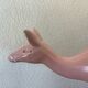 Pink doe sculpture geo conde saint clement earthenware france 1930 art deco