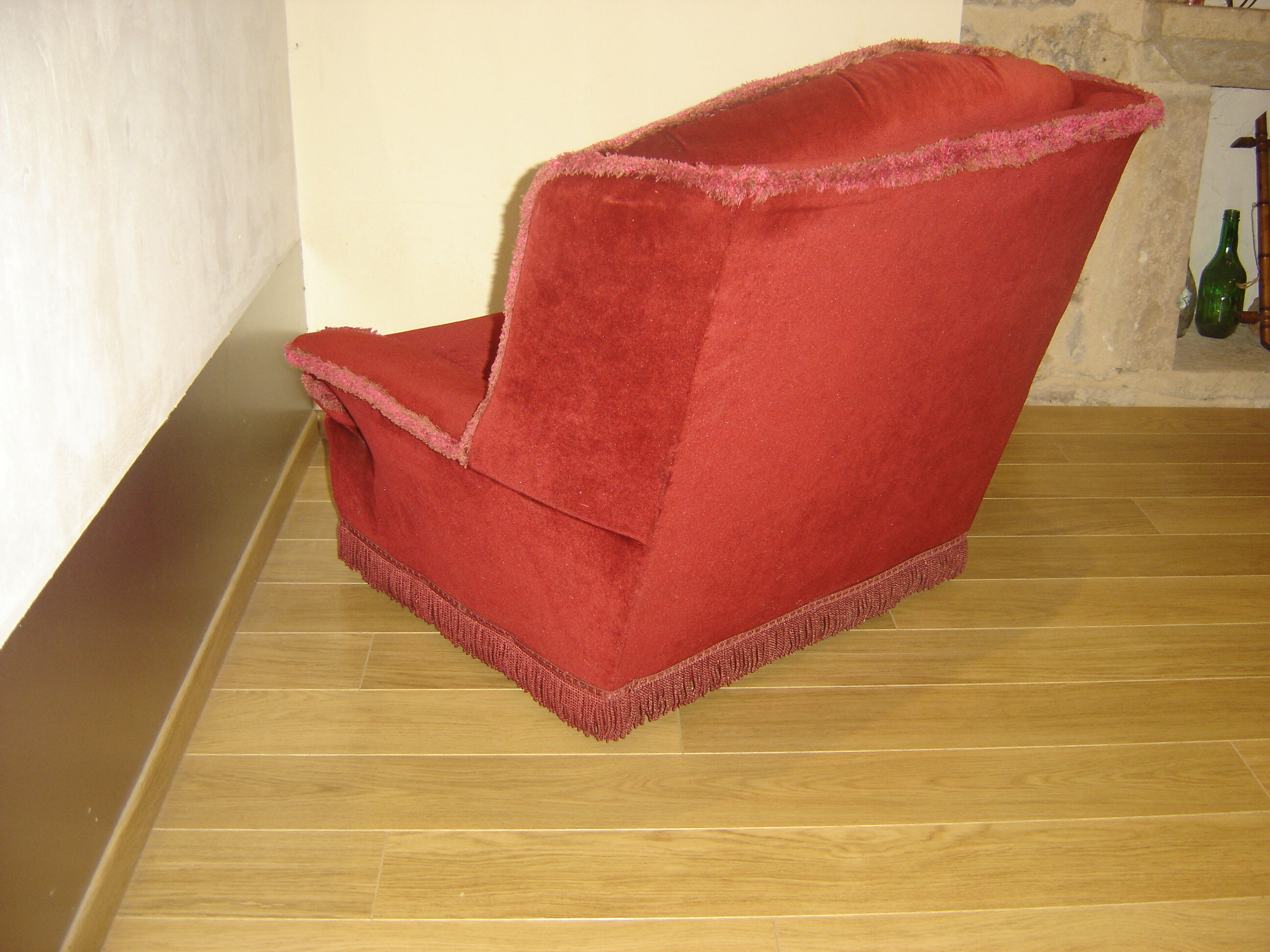Armchair velvet style Napoleon III