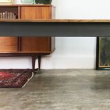 Large farm table 2m50 turned foot painted and waxed tray